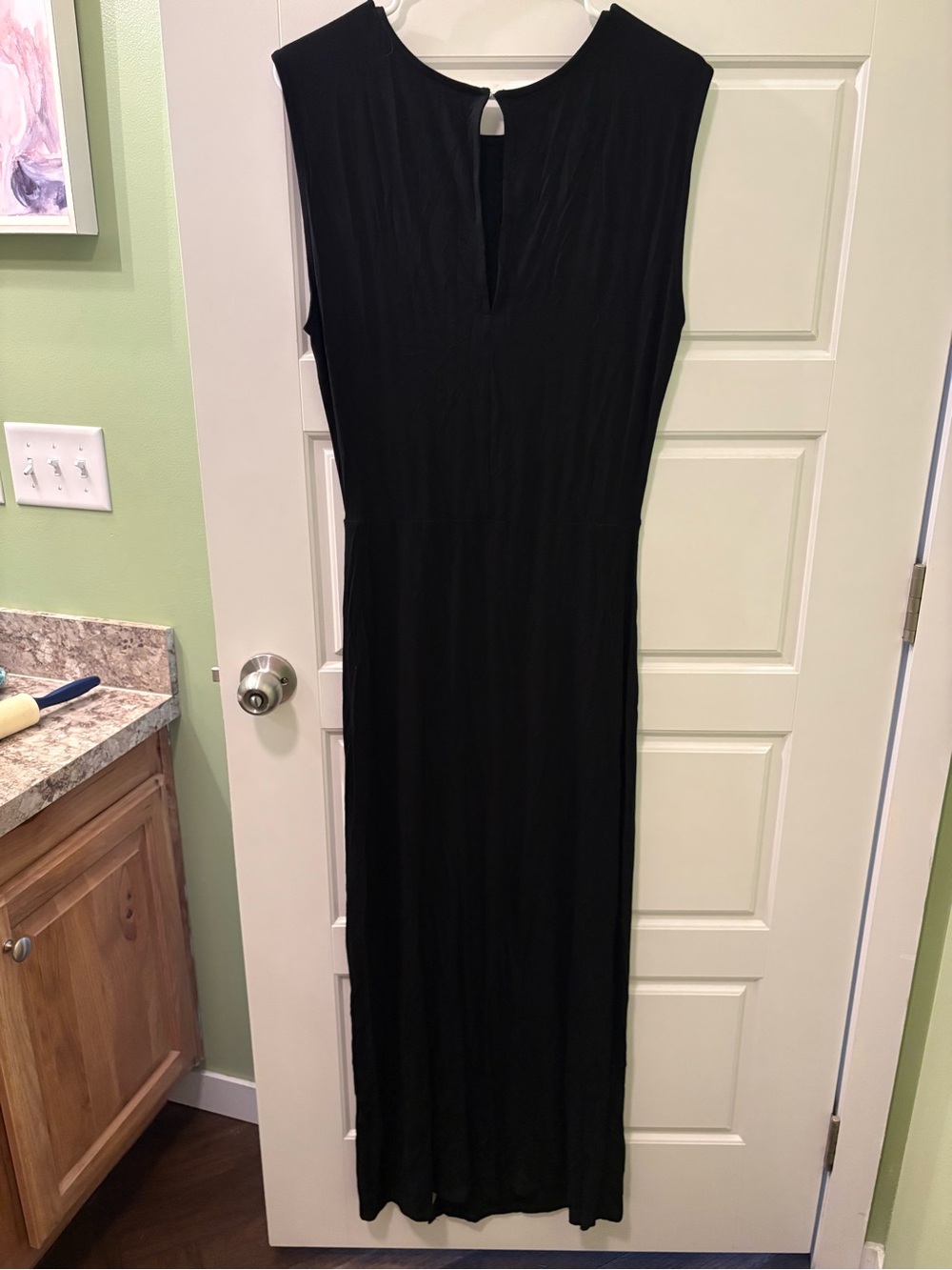 Sage Black Sleeveless Maxi Dress